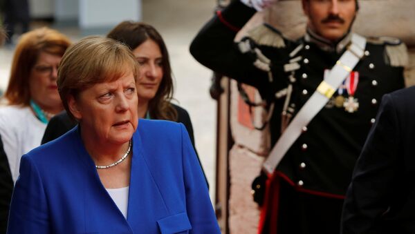 Канцлер ФРГ Ангела Меркель на саммите Большой семерки в Таормине, Италия, 26 мая 2017 года - Sputnik Latvija