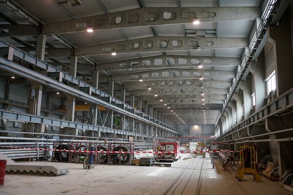 Цех завода по производству железобетонных конструкций Skonto Prefab Цех завода по производству железобетонных конструкций Skonto Prefab - Sputnik Латвия
