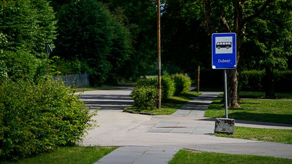 Конечная остановка автобуса номер 904 в посёлке Дубени - Sputnik Латвия