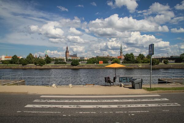 Вид от гостиницы Radisson Blue Daugava Вид от гостиницы Radisson Blue Daugava - Sputnik Латвия
