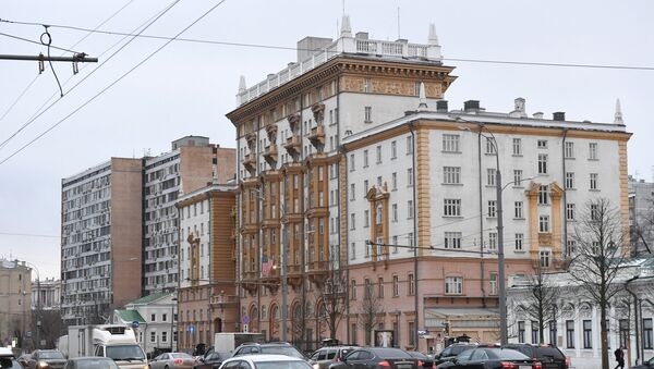 Здание посольства США в Москве - Sputnik Latvija