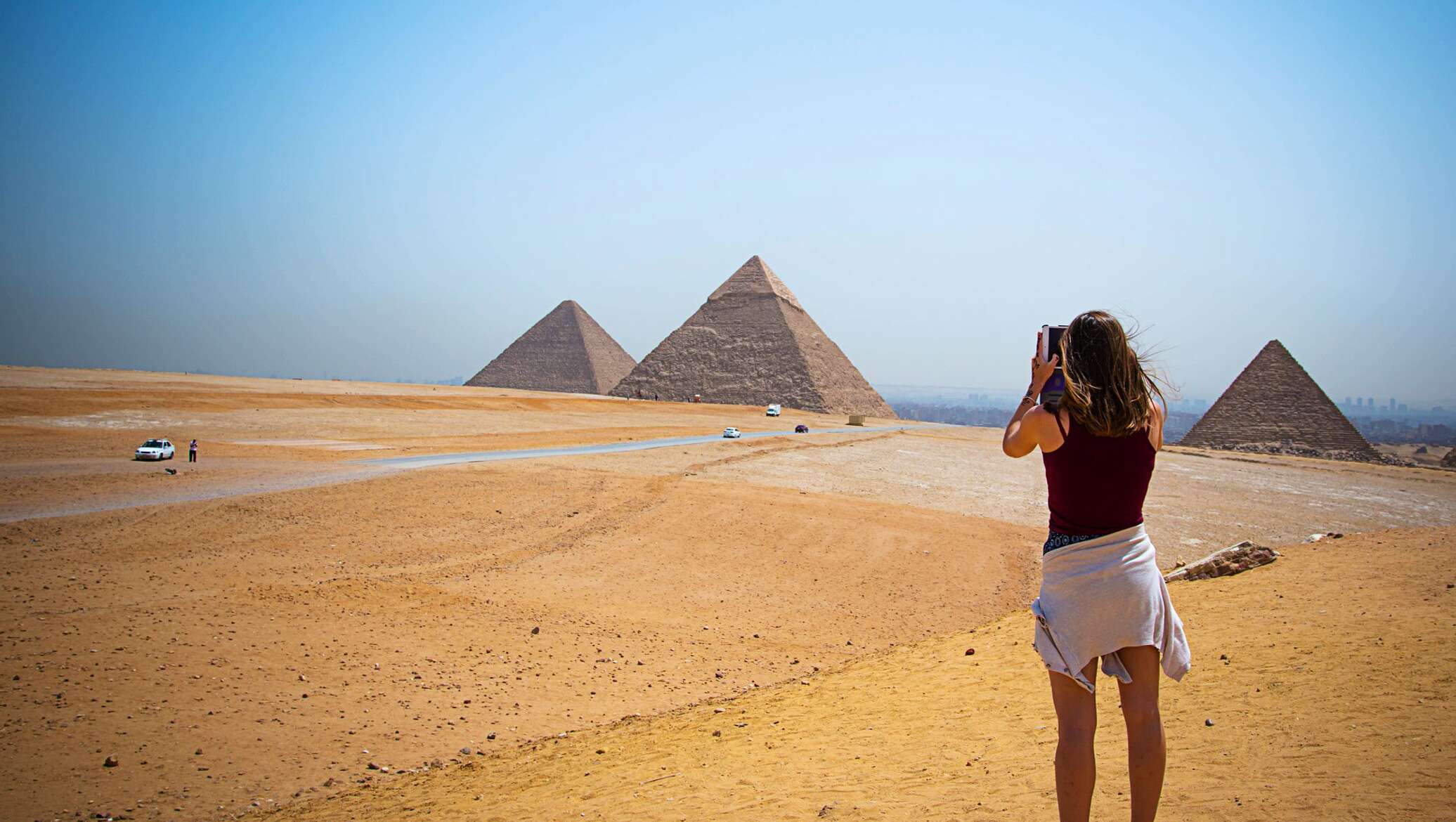 Пирамида Гиза туристы