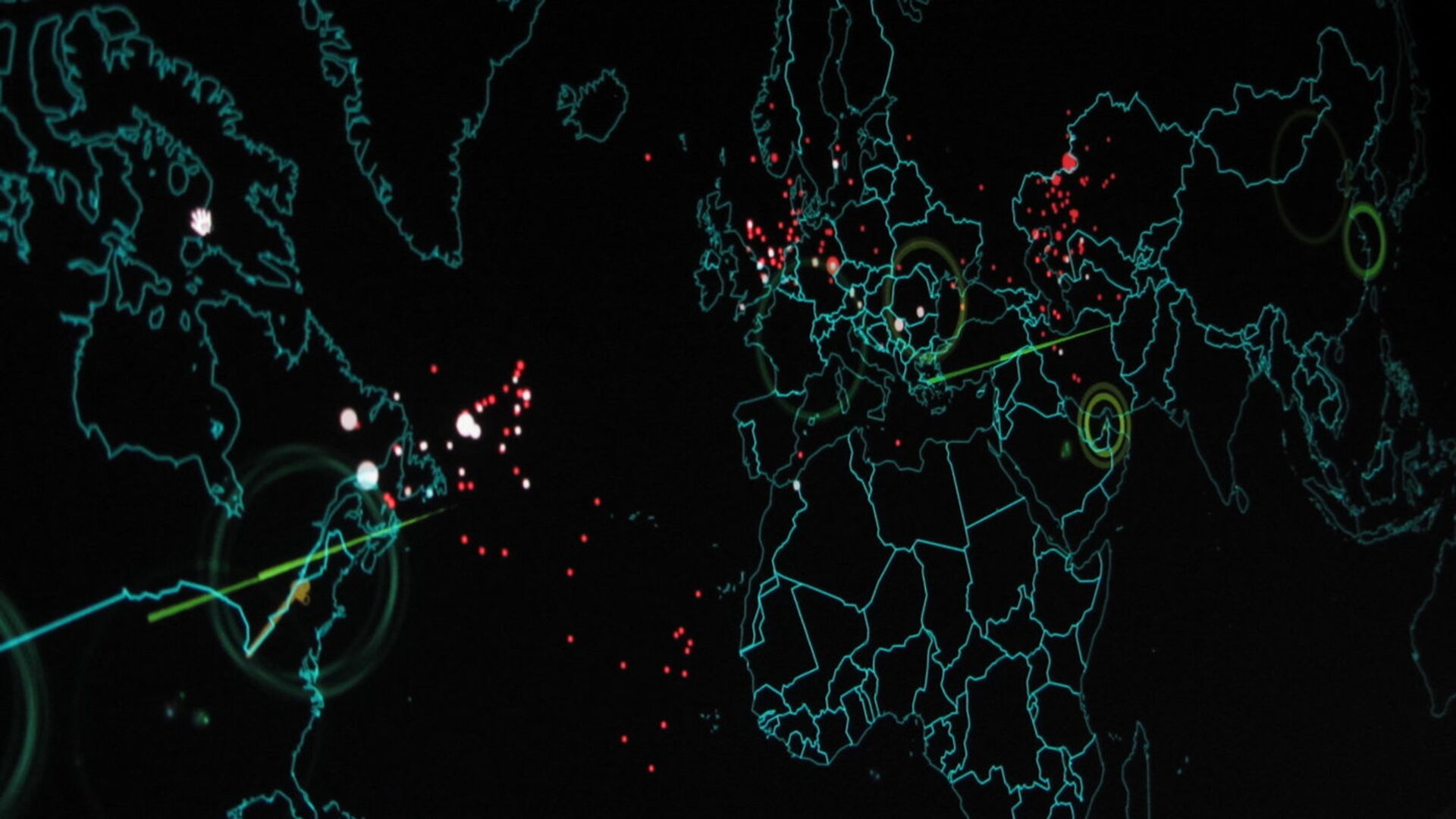 Карта кибератак в реальном времени
