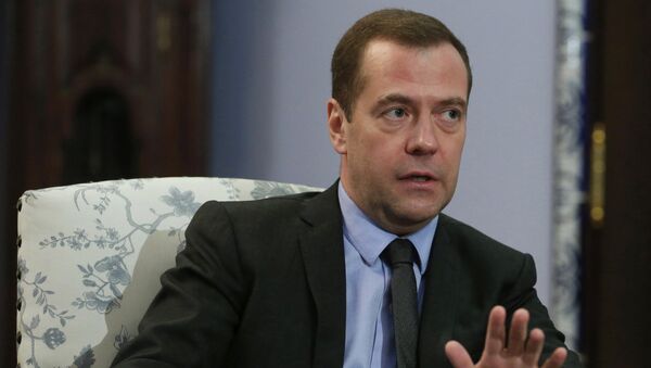 Интервью премьер-министра РФ Д. Медведева - Sputnik Latvija