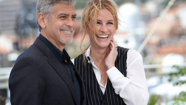 Актеры Джордж Клуни и Джулия Робертс на Каннском фестивале, архивное фото - Sputnik Латвия