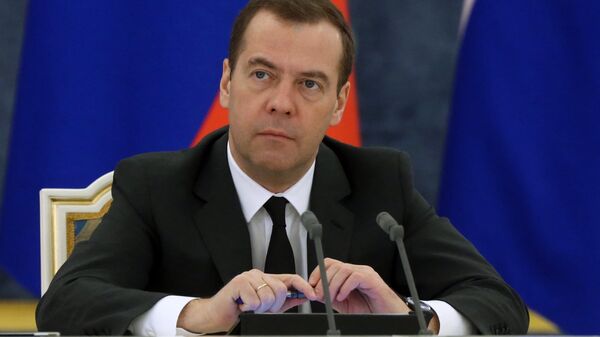 Председатель правительства РФ Дмитрий Медведев - Sputnik Латвия