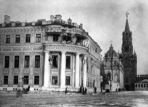 Разбитый малый Николаевский дворец. 1917 год - Sputnik Латвия