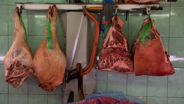 Мясо на Рижском Центральном рынке - Sputnik Латвия