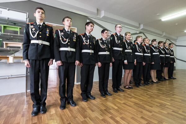 Кадетский класс в московской школе - Sputnik Латвия