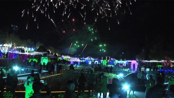 Šovs 4D formātā: Dienvidkorejā startē gaismas festivāls - Sputnik Latvija