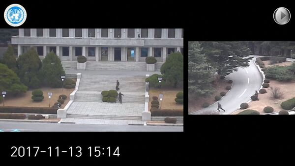 Karavīra bēgšana no Ziemeļkorejas nokļūst videokameru redzeslokā - Sputnik Latvija