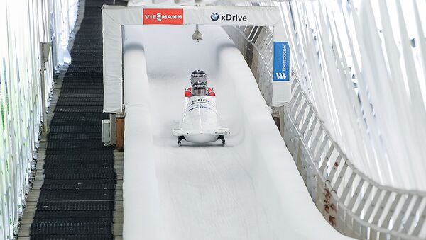 Bobslejs. Aleksandrs Kasjanovs un Aleksejs Puškarovs - Sputnik Latvija