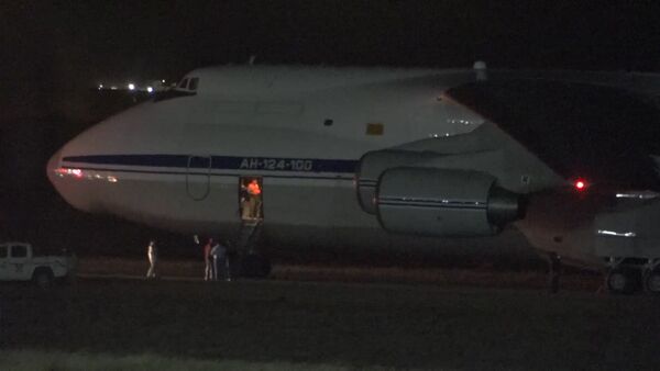 Lidmašīna An-124 ar iekārtām zemūdenes meklēšanai ieradusies Argentīnā - Sputnik Latvija