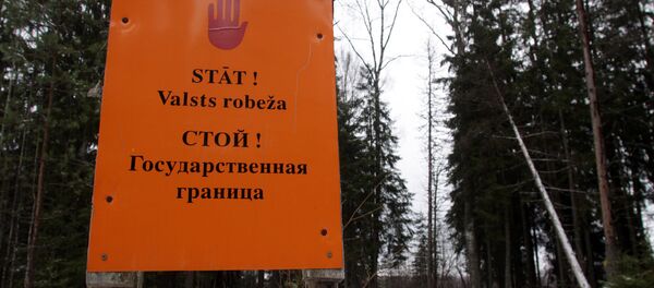 На границе Латвии и России - Sputnik Латвия