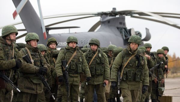 Desanta spēku taktiskās mācības Pleskavas apgabalā. Foto no arhīva - Sputnik Latvija