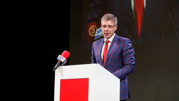 Нил Ушаков на съезде партии Согласие - Sputnik Латвия