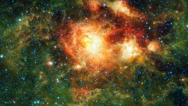 Образование массивных звезд из пыли и газа в центре облака NGC 3603 - Sputnik Latvija