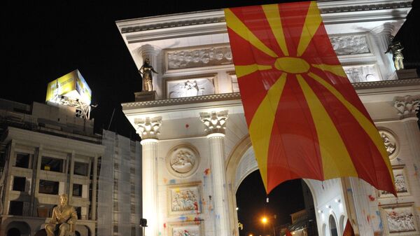 Protesta akcijas Maķedonijā - Sputnik Latvija