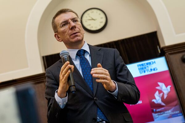 Министр иностранных дел Латвии Эдгарс Ринкевичс Министр иностранных дел Латвии Эдгарс Ринкевичс - Sputnik Латвия