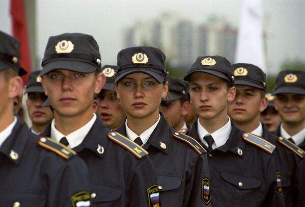 Курсанты Московского юридического института Министерства внутренних дел России, 1999 год - Sputnik Латвия