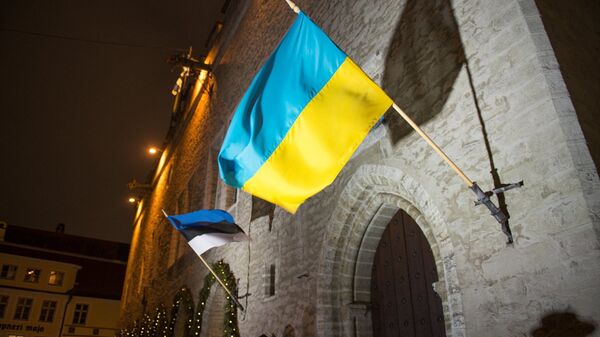 Флаги Эстонии и Украины - Sputnik Латвия