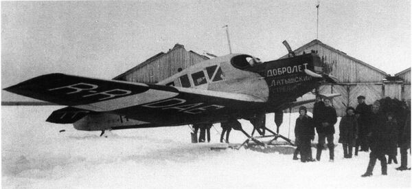 Самолет Латышский стрелок, Junkers F 13 R-RDAE, 1926 год Самолет Латышский стрелок, Junkers F 13 R-RDAE, 1926 год - Sputnik Латвия