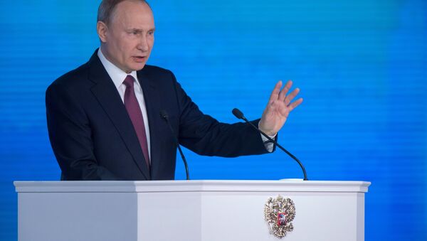 Ежегодное послание президента РФ В. Путина Федеральному Собранию - Sputnik Латвия