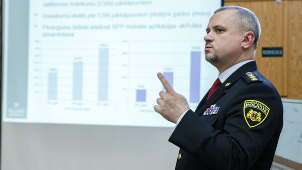 Начальник Рижской муниципальной полиции Юрис Лукасс - Sputnik Латвия
