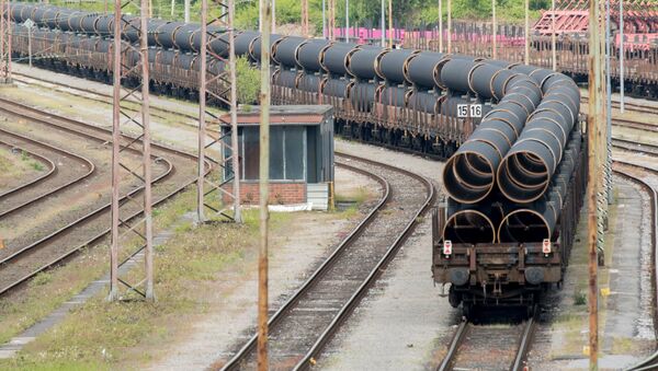 Трубы для строительства газопровода Северный поток-2 - Sputnik Латвия