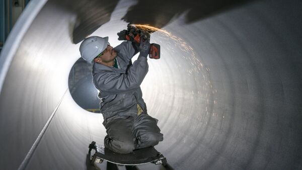 Трубы для строительства газопровода Северный поток-2 - Sputnik Латвия