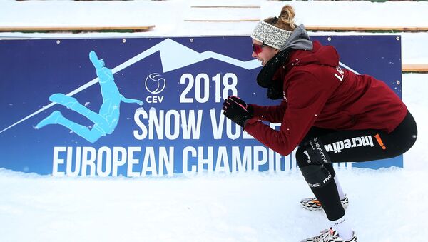 Волейбол на снегу. Чемпионат Европы - Sputnik Латвия