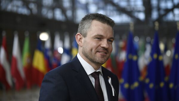 Slovākijas premjerministrs Pēters Pelegrīni - Sputnik Latvija