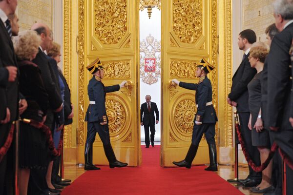 Церемония инаугурации избранного президента РФ В.Путина Церемония инаугурации избранного президента РФ В.Путина - Sputnik Латвия