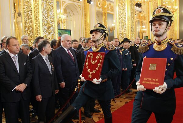 Церемония инаугурации избранного президента РФ В.Путина Церемония инаугурации избранного президента РФ В.Путина - Sputnik Латвия