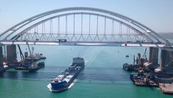 Как строили Крымский мост. Ускоренная видеоверсия - Sputnik Latvija