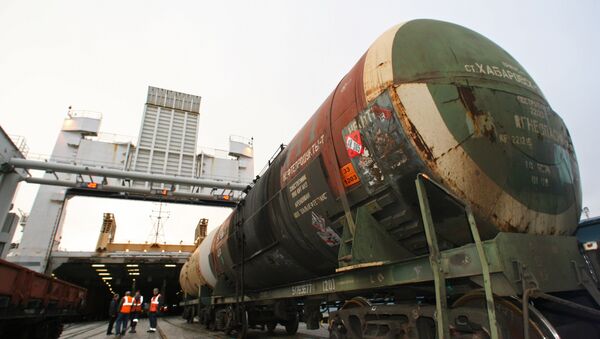 Ввод в действие нового железнодорожного парома Petersburg - Sputnik Latvija