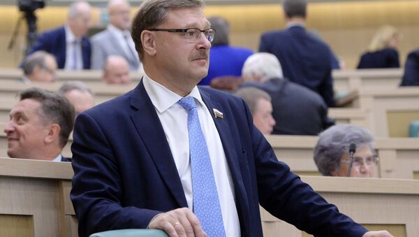 Константин Косачев на заседании Совета Федерации РФ - Sputnik Latvija