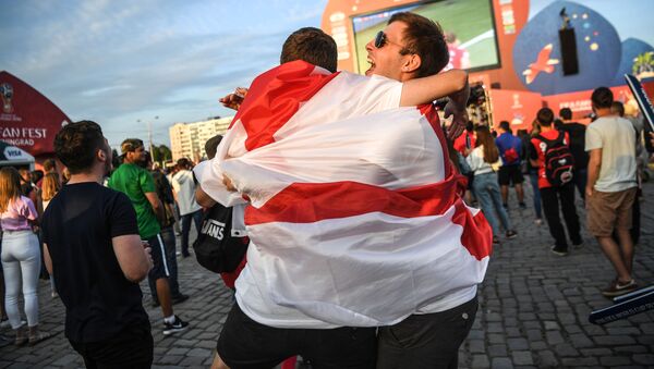 Futbola fani no Anglijas - Sputnik Latvija