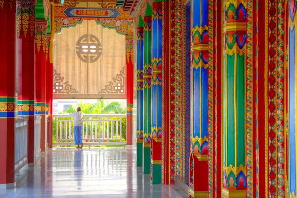 Буддийский храм Great Drigung Kagyud Lotus Stupa в Непале Буддийский храм Great Drigung Kagyud Lotus Stupa в Непале - Sputnik Латвия
