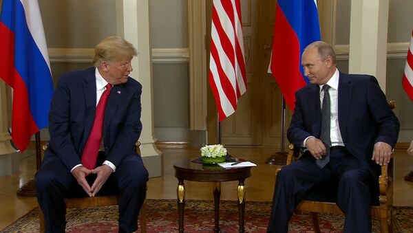 Vladimira Putina un Donalda Trampa tikšanās Helsinkos - Sputnik Latvija