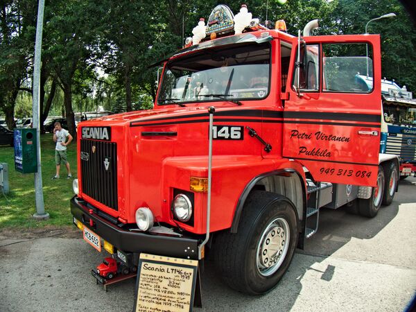 Отреставрированный грузовик Scania 1979 года выпуска - Sputnik Латвия