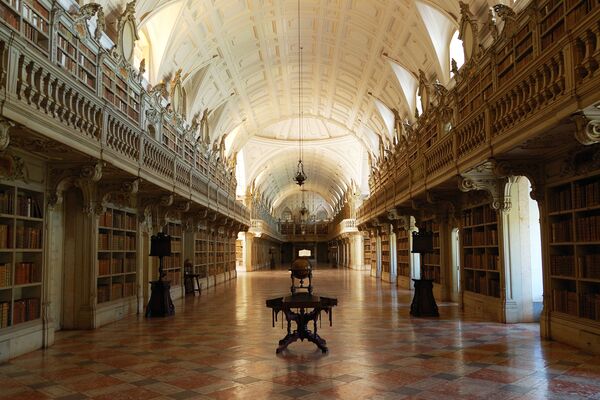 Библиотека Дворца Мафра в Португалии - Sputnik Латвия