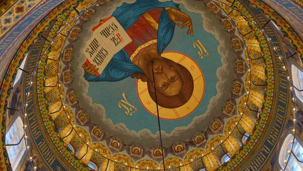 В Риге состоялась встреча чудотворной Курской-Коренной иконы Пресвятой Богородицы Знамение - Sputnik Latvija