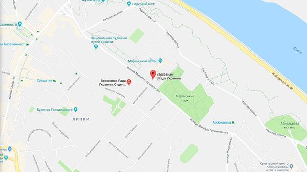 Augstākā nodevība. Google Maps nomainīts Ukrainas parlamenta nosaukums Augstākā nodevība. Google Maps nomainīts Ukrainas parlamenta nosaukums - Sputnik Latvija