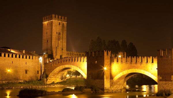 Замок Castelvecchio в Вероне - Sputnik Latvija