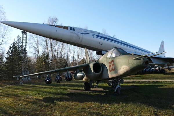 Ту-144 и Су-25 в музее ВВС РФ в Монино - Sputnik Латвия