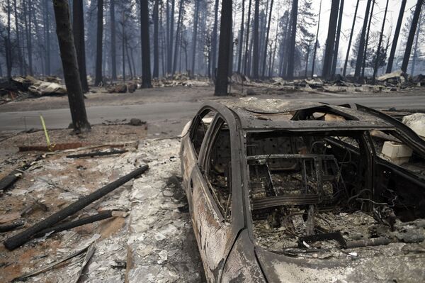 Лесные пожары в Калифорнии - Sputnik Латвия